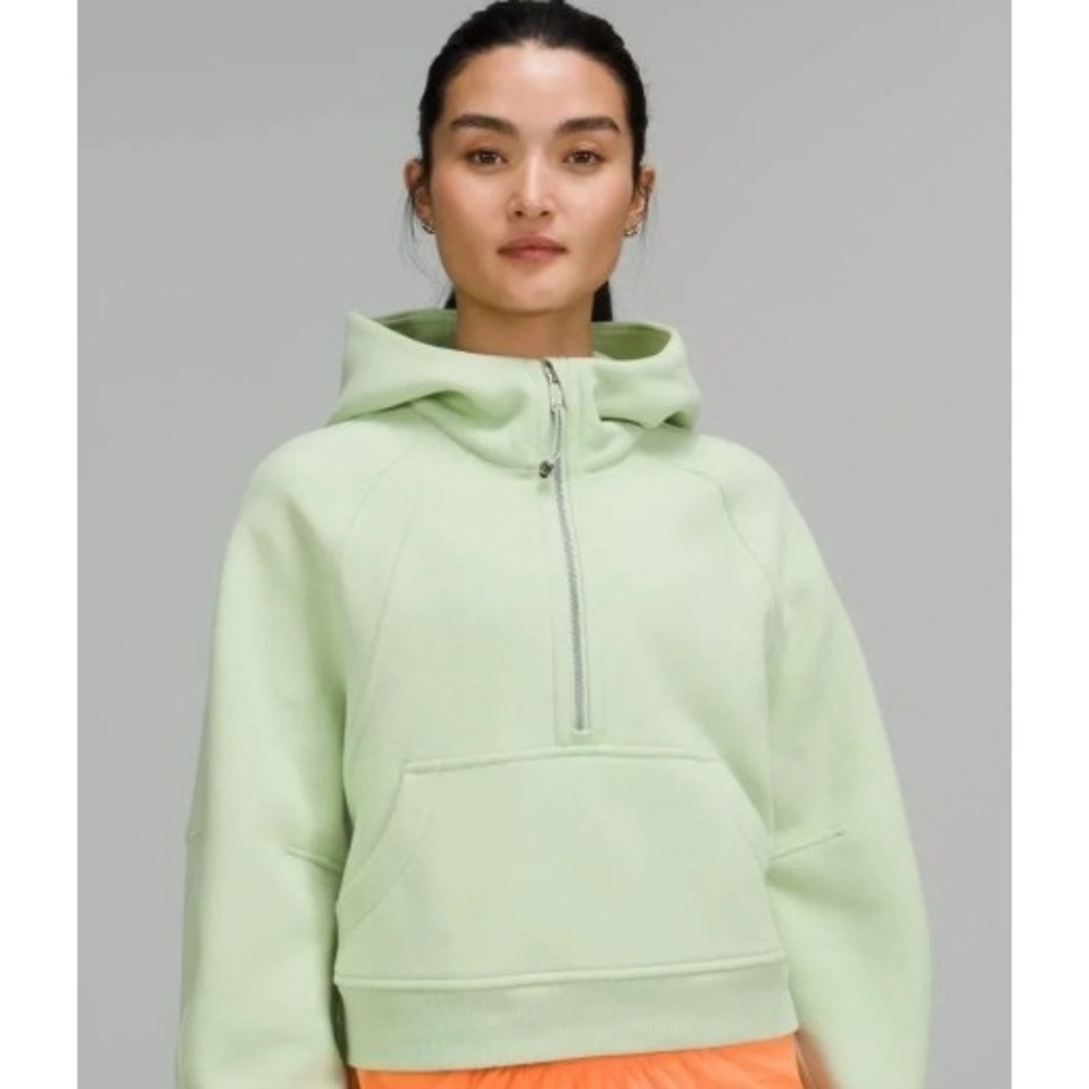 Lululemon Scuba Oversized Half Zip Hoodie Lime Green XL/XXL LW3DM4S